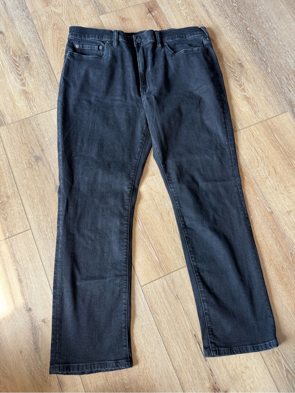 Mens Lucky Brand Athletic Fit Straight 40x30 Black Denim Jeans